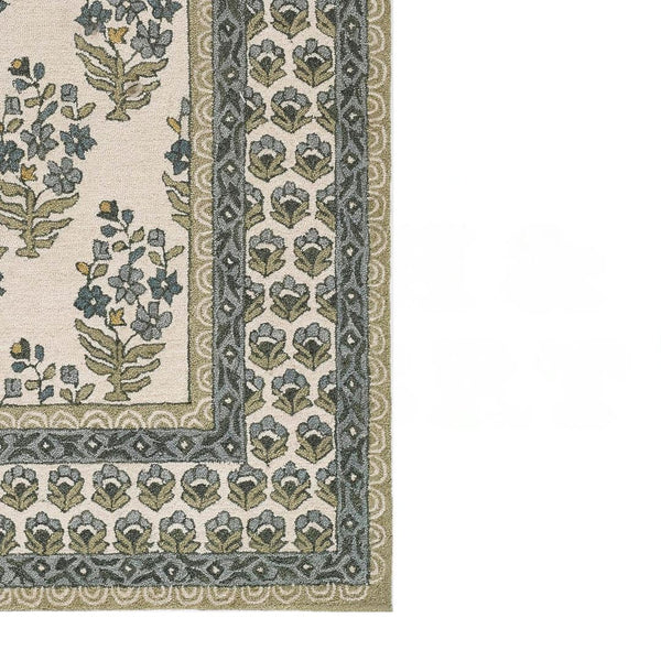 Cotswold - Green Wool Rug - Rainsford Company