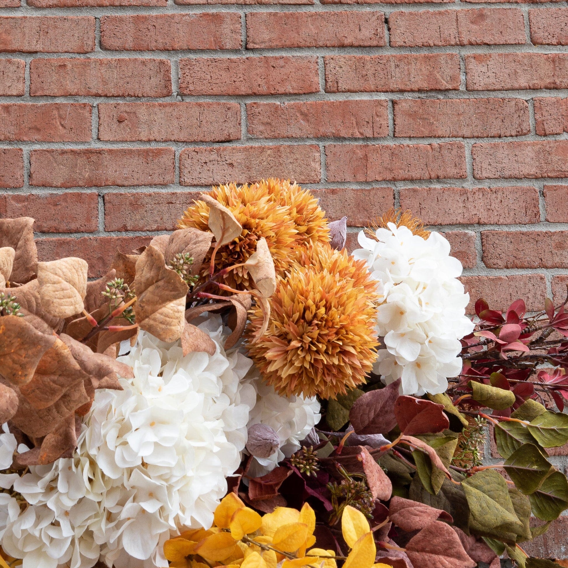 Cream Dried Hydrangea Stem 27" Greenery 