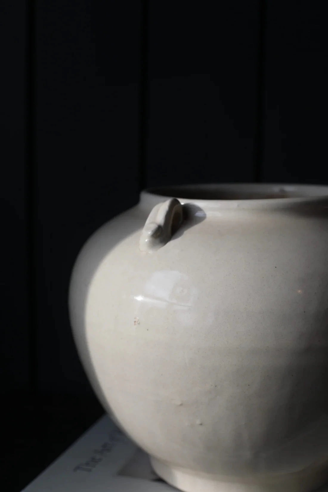 Cream Glazed Vintage Inspired Pot Objects & Accents 