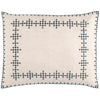 Cross-Stitch Linen Navy Sham Duvet Sham 