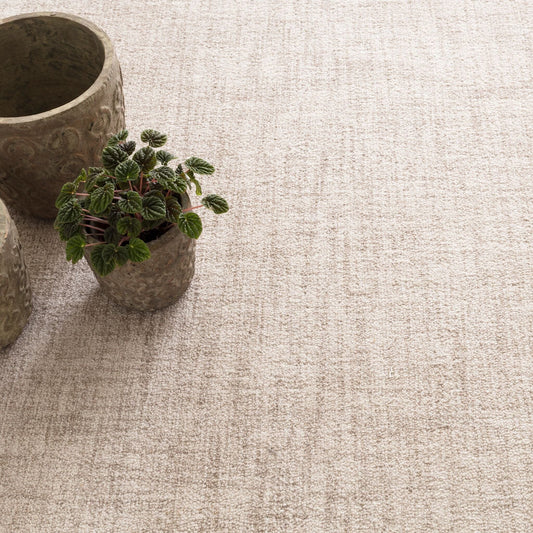 Crosshatch Ivory Hand Micro Hooked Wool Rug Rugs 