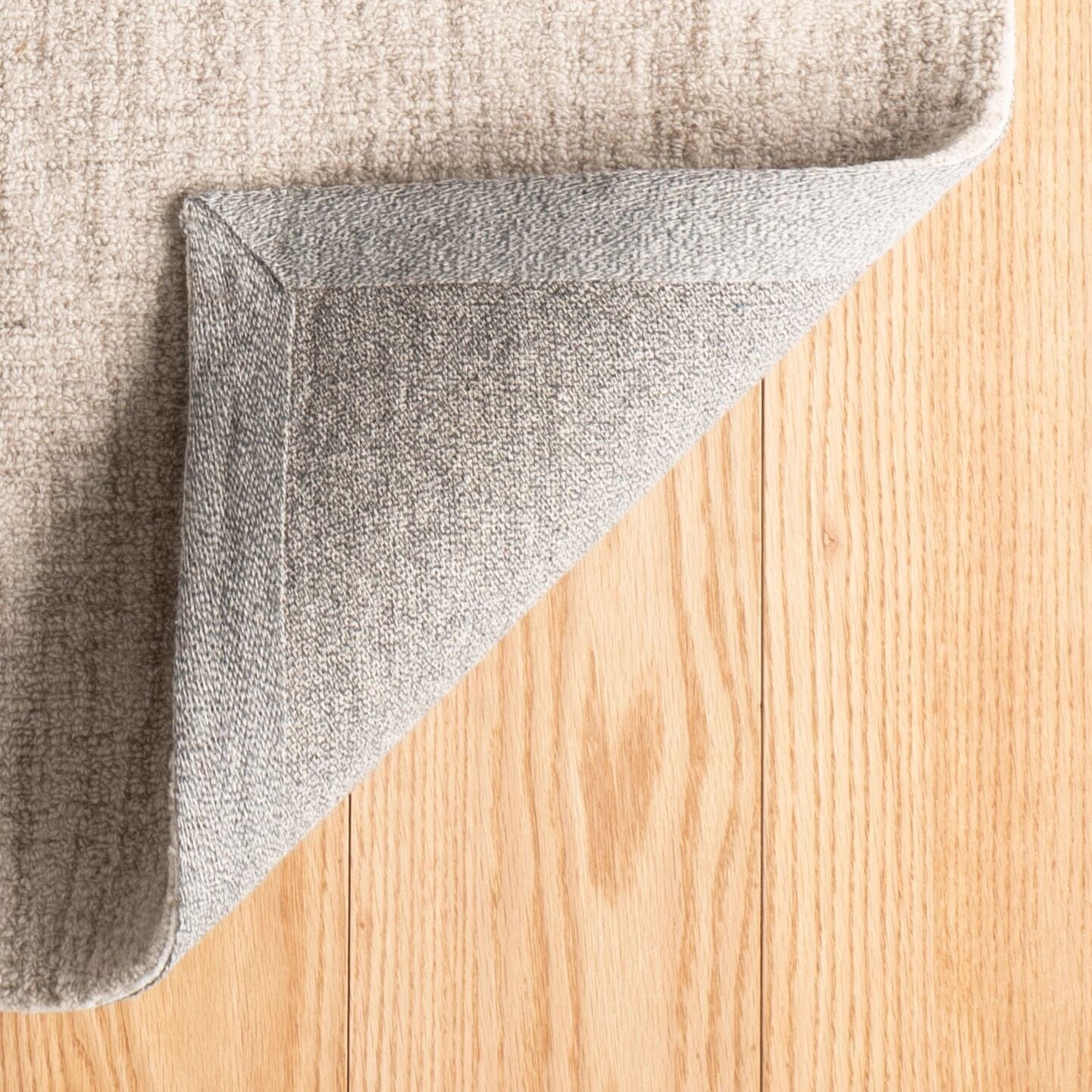 Crosshatch Ivory Hand Micro Hooked Wool Rug Rugs 