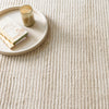 Cut Stripe Ivory Hand Knotted Viscose/Wool Rug Rugs 