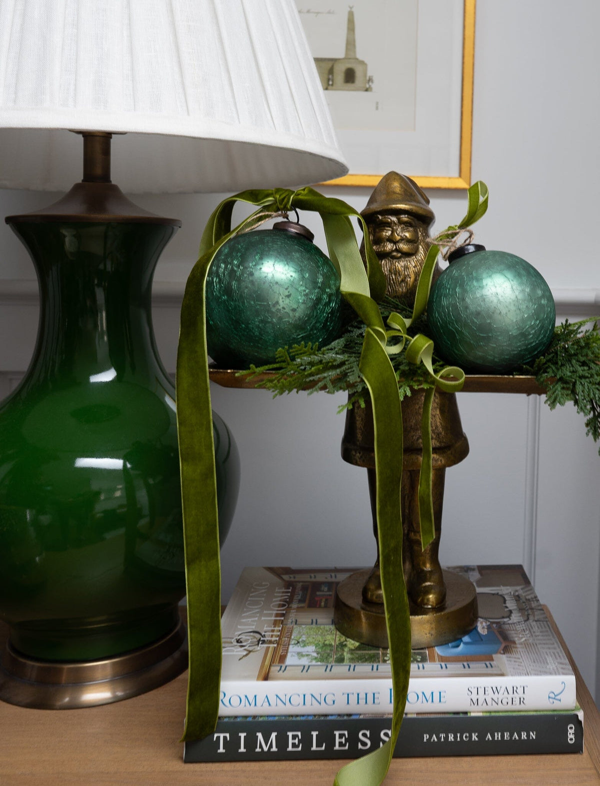 Cyan Mercury Glass Ornament Objects & Accents 