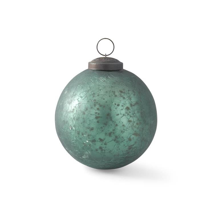 Cyan Mercury Glass Ornament Objects & Accents 
