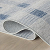 Valen Modern Plaid Machine Washable Rug - Blue