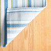 Daphne Stripe French Blue Handwoven Cotton Rug Rugs 