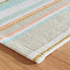 Daphne Stripe Sky Handwoven Cotton Rug Rugs 