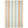 Daphne Stripe Sky Handwoven Cotton Rug Rugs 