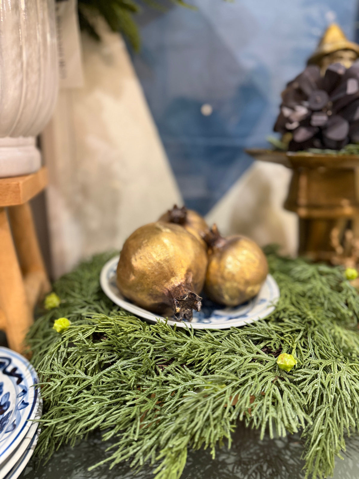 Decorative Pomegranates - Set of 2 Objects & Accents 