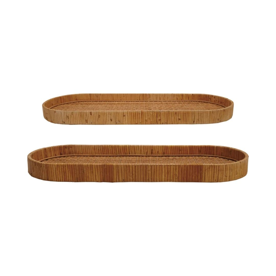 Decorative Rattan Tray Vases & Planters 