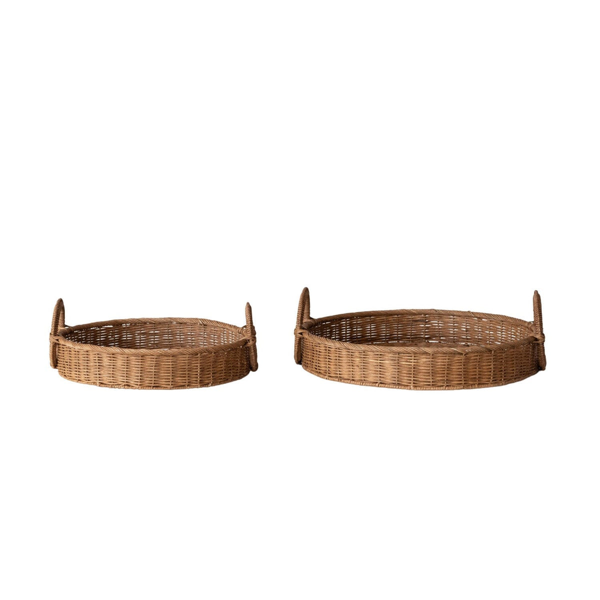 Decorative Woven Rattan Tray Baskets & Trays 