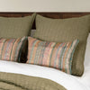Deepali Kantha Olive Quilted Sham Quilted Sham 