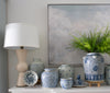 Delicate Curlicue Blue and White Porcelain Vase Vases, Planters & Jars 