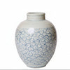 Delicate Curlicue Blue and White Porcelain Vase Vases, Planters & Jars 