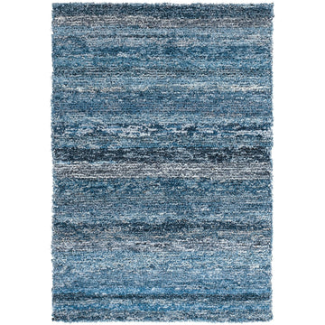 Denim Chindi Blue Hand Hooked Cotton Rug Rugs 