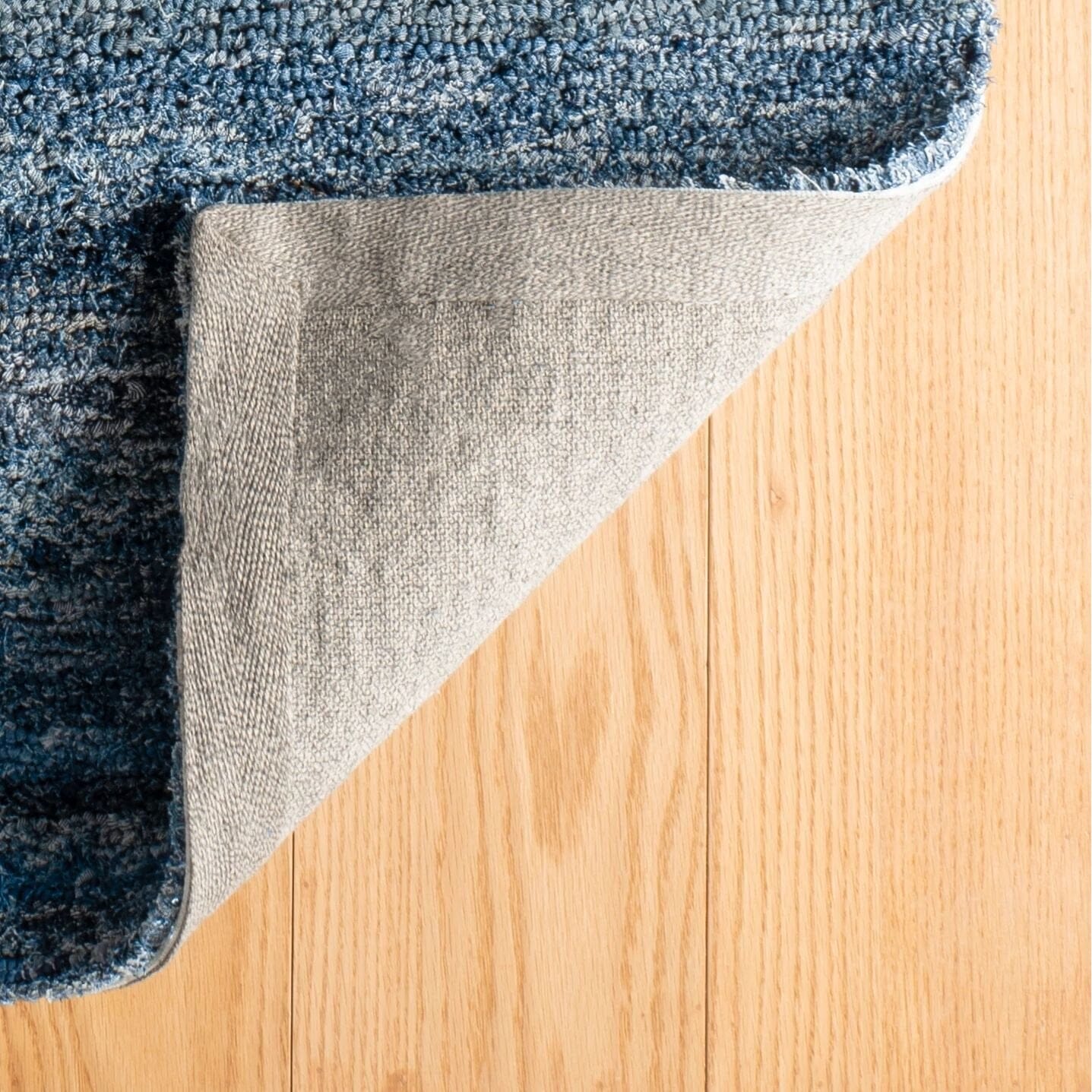Denim Chindi Blue Hand Hooked Cotton Rug Rugs 