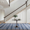 Denim Plaid Machine Washable Rug - Blue Rugs 