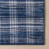 Denim Plaid Machine Washable Rug - Blue Rugs 