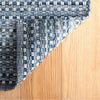 Denim Stone Blue Handwoven Cotton Rug Rugs 