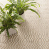Diamond Khaki/White Handwoven Indoor/Outdoor Rug Rugs 