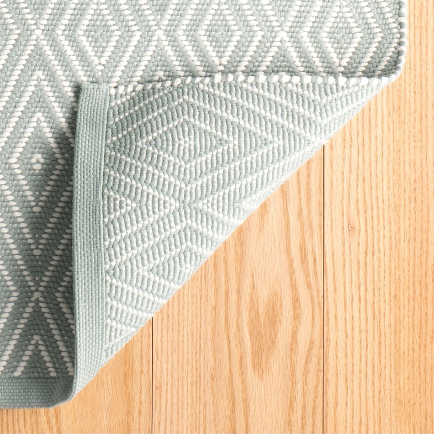 Diamond Light Blue/Ivory Handwoven Indoor/Outdoor Rug Rugs 