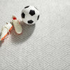 Diamond Platinum/White Machine Washable Rug WASHABLE 