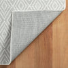 Diamond Platinum/White Machine Washable Rug WASHABLE 