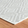 Diamond Platinum/White Machine Washable Rug WASHABLE 