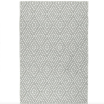Diamond Platinum/White Machine Washable Rug WASHABLE 