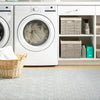 Diamond Platinum/White Machine Washable Rug WASHABLE 