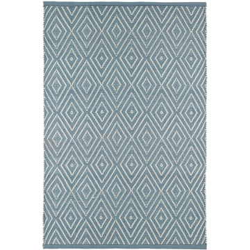 Diamond Slate/Light Blue Handwoven Indoor/Outdoor Rug Rugs 