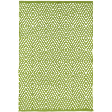 Diamond Sprout/White Handwoven Indoor/Outdoor Rug Rugs 