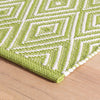 Diamond Sprout/White Handwoven Indoor/Outdoor Rug Rugs 