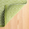 Diamond Sprout/White Handwoven Indoor/Outdoor Rug Rugs 