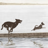 Dogs Day at the Cottage - Medium Framed Art 