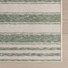 Xaren Coastal Striped Machine Washable Rug - Green
