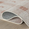 Elenica Peach Modern Plaid Machine Washable Rug Rugs 