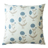 Ellie Blue Floral Block Print Pillow 22" Pillows 