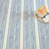 Ellington Stripe Blue Machine Washable Rug Rugs 