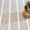 Ellington Stripe Grey Machine Washable Rug Rugs 