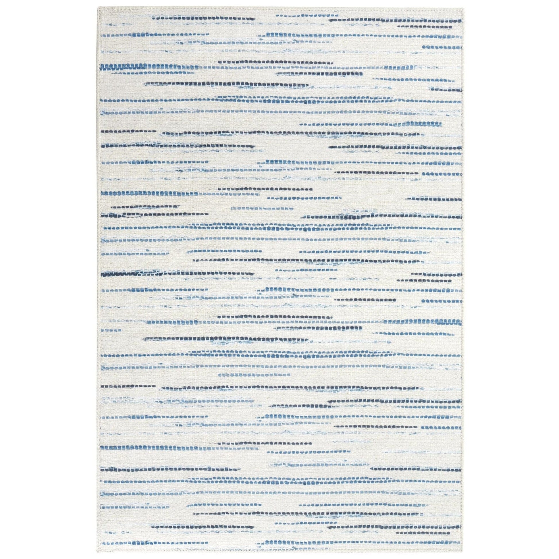 Elwood Blue Machine Washable Rug RUGS 