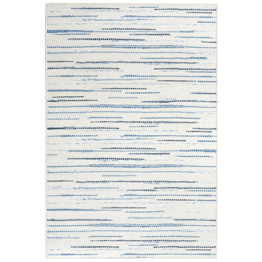 Elwood Blue Machine Washable Rug RUGS 