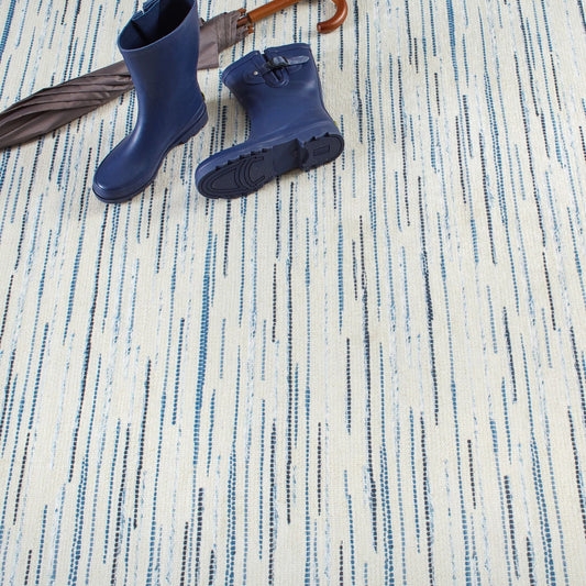 Elwood Blue Machine Washable Rug RUGS 