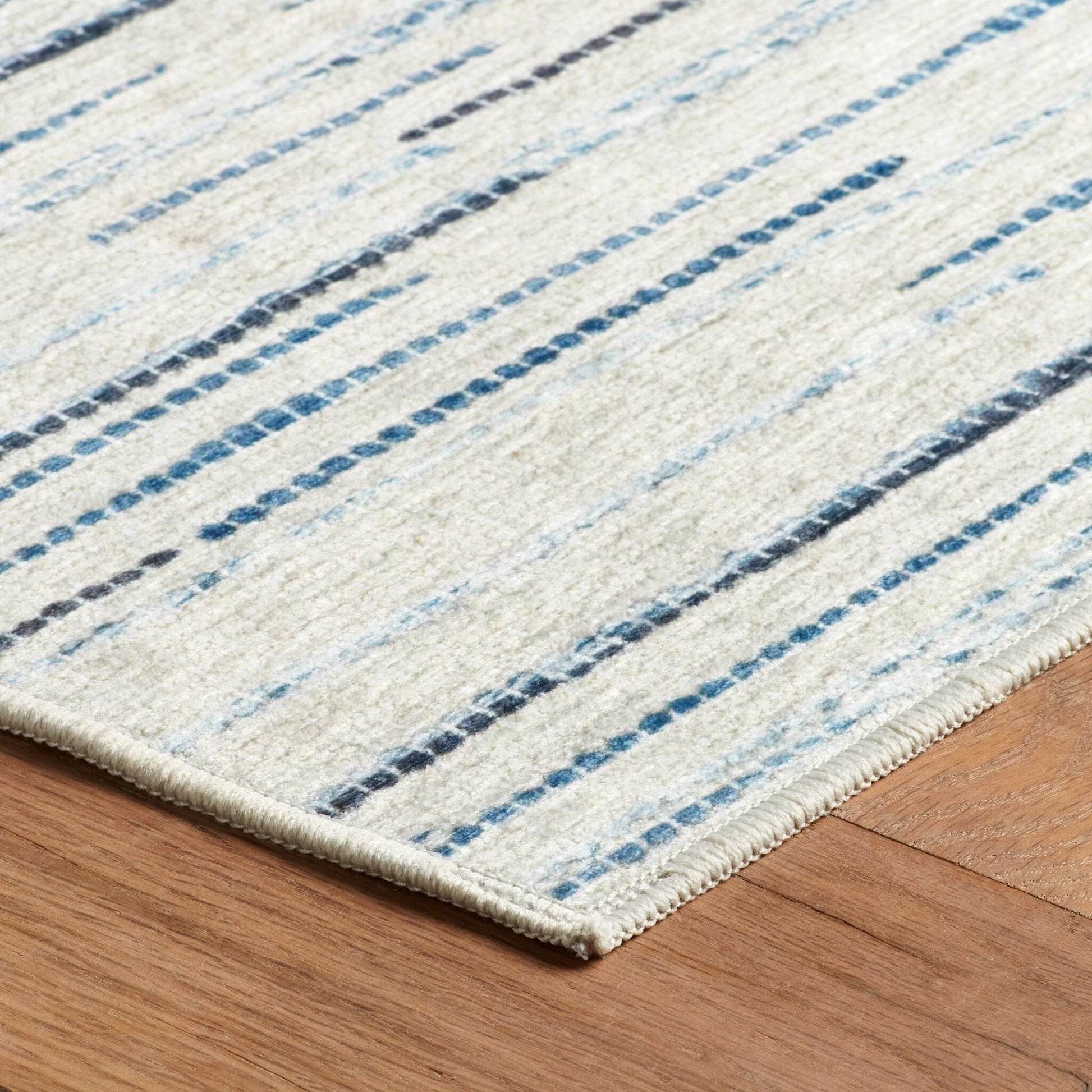 Elwood Blue Machine Washable Rug RUGS 