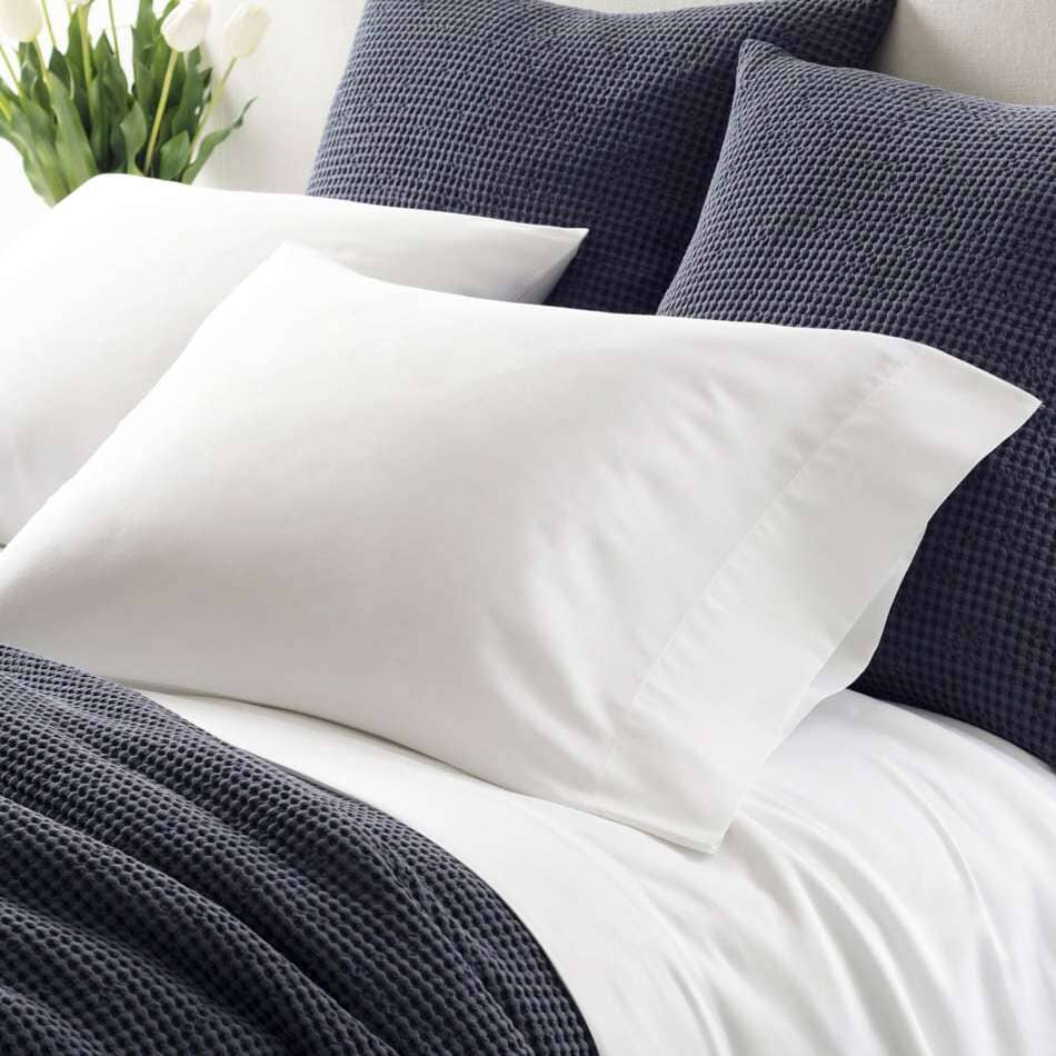 Essential Sateen White Pillowcases Pillowcases 