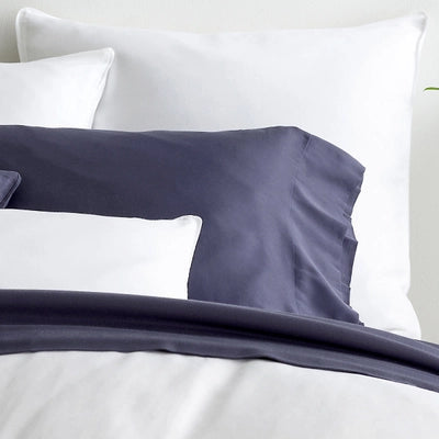 Essential Sateen White Sham Shams & Pillowcases 