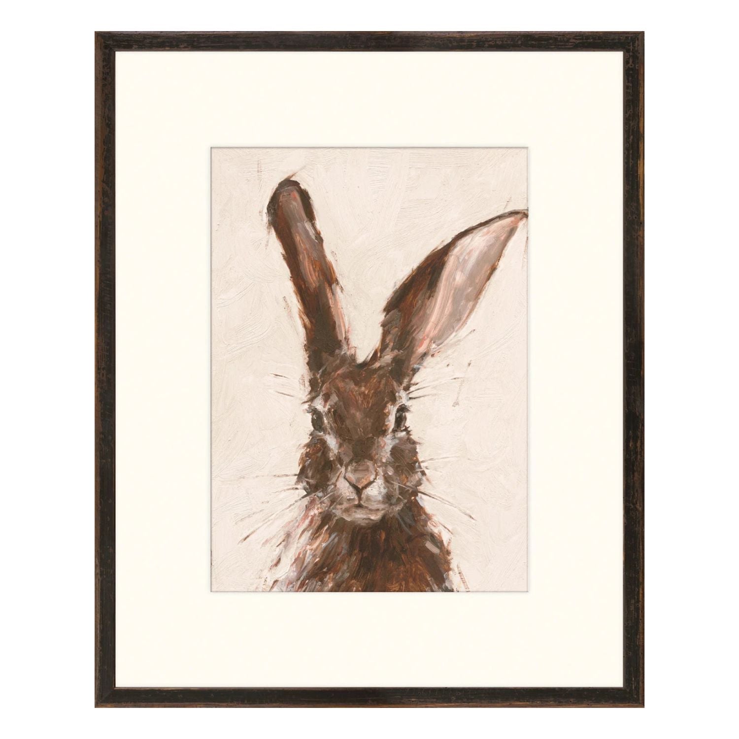 European Hare II- Glass Framed Framed Art 