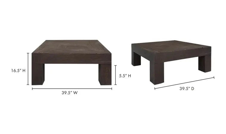 Evander Coffee Table- Rustic Brown Coffee Tables 