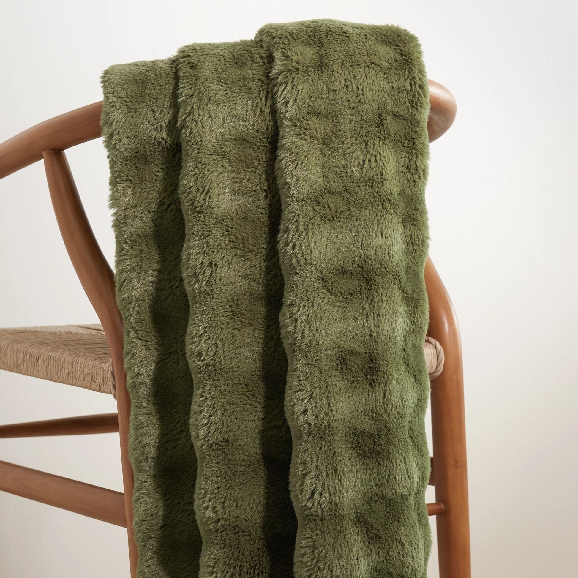 Fab Faux Olive Throw Throw 